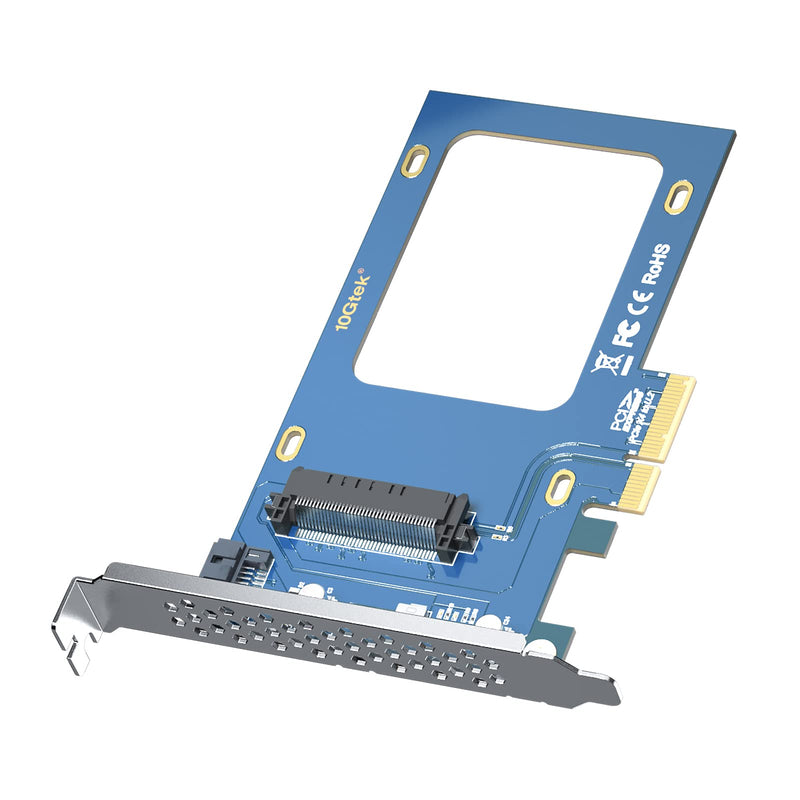 [AUSTRALIA] - U.2 SFF-8639 to PCIe NVMe SSD Adapter Card, PCIe 3.0 X4 Expansion Card for 2.5" U.2 NVMe SSD or 2.5" SATA SSD (1x) SFF-8639 