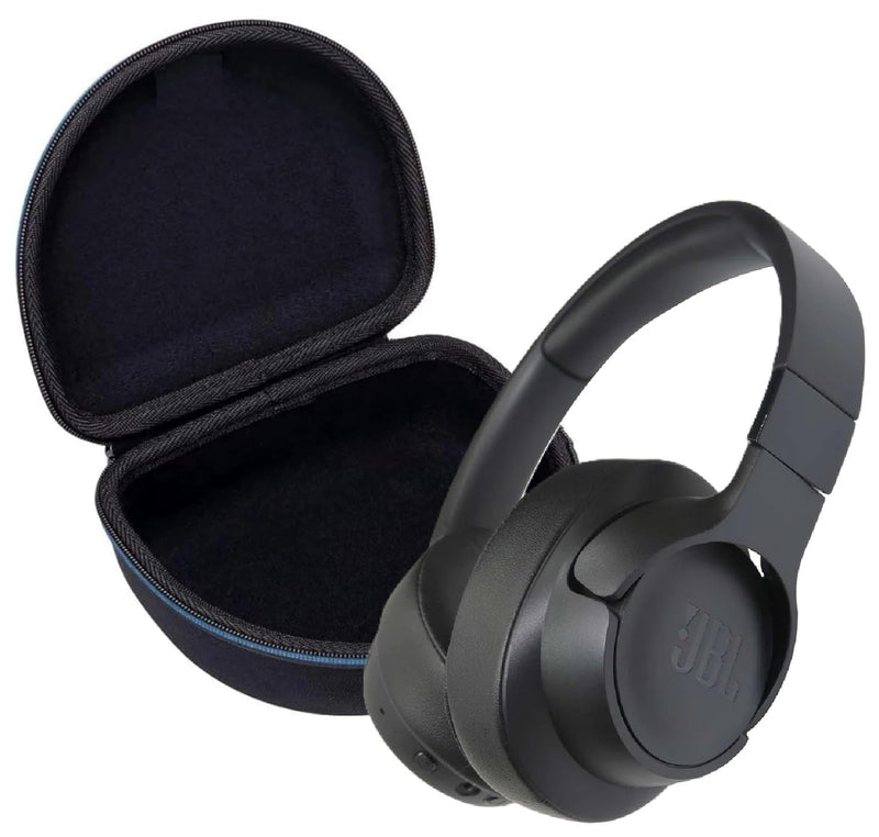 JBL Tune 710BT - Wireless Bluetooth Headphones Bundle with Deluxe CCI Carrying Case (Black)