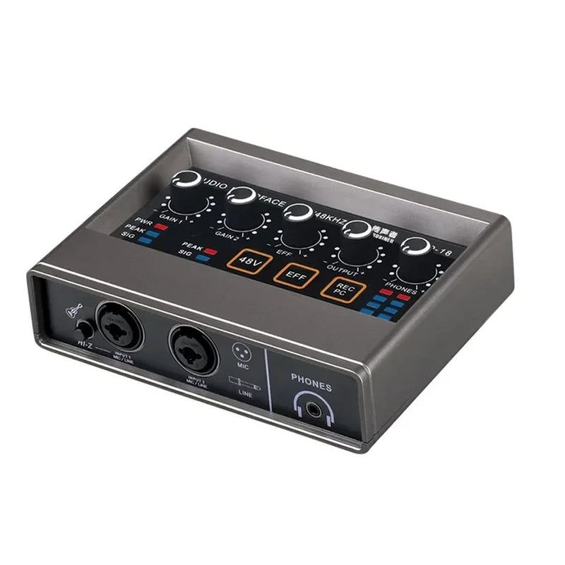 USB Audio Interface for PC with Touch Model, AudioBox Mic Preamps 16 bit/48 kHz Phantom Power XLR 48V Audio Interface for Recording Music, Live Streaming and Podcasting Recording Q16