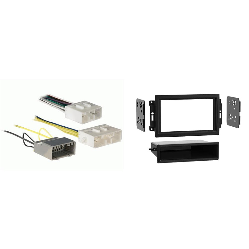 Metra 70-6514 Amplifier Bypass Harness for Select 2005-2007 Chrysler, Dodge and Jeep Vehicles and Metra 99-6510 Chry/Dodge/Jeep with NAV 04-UP Dash Kit Harness + Dash Kit Standard Packaging