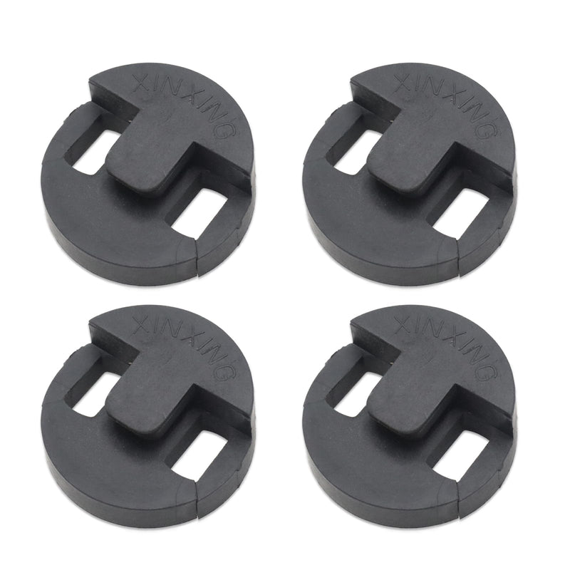 Pack of 4 Rubber Cello Practice Mute, Round Tourte Style Silencer for Quiet Practice, Black Cello Accessory for Uninterrupted Training Sessions
