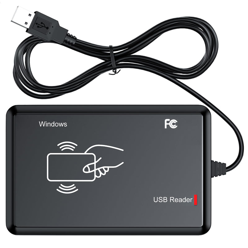 RFID Reader,Ajfwm 125KHz/13.56Mhz Dual Frequency RFID Scanner Read 1326 Family Proximity Cards & EM4100 ID IC NFC Card Access Control System Home Again