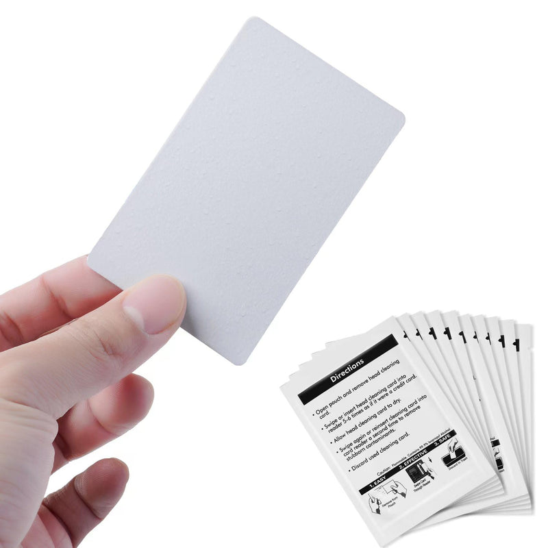 Card Reader Cleaning Cards - BIHYM Dual Side Credit Card Reader Cleaner, CR80 Card Reader Cleaner POS Swipe Terminal Cleaning Cards (25PCS) 25PCS