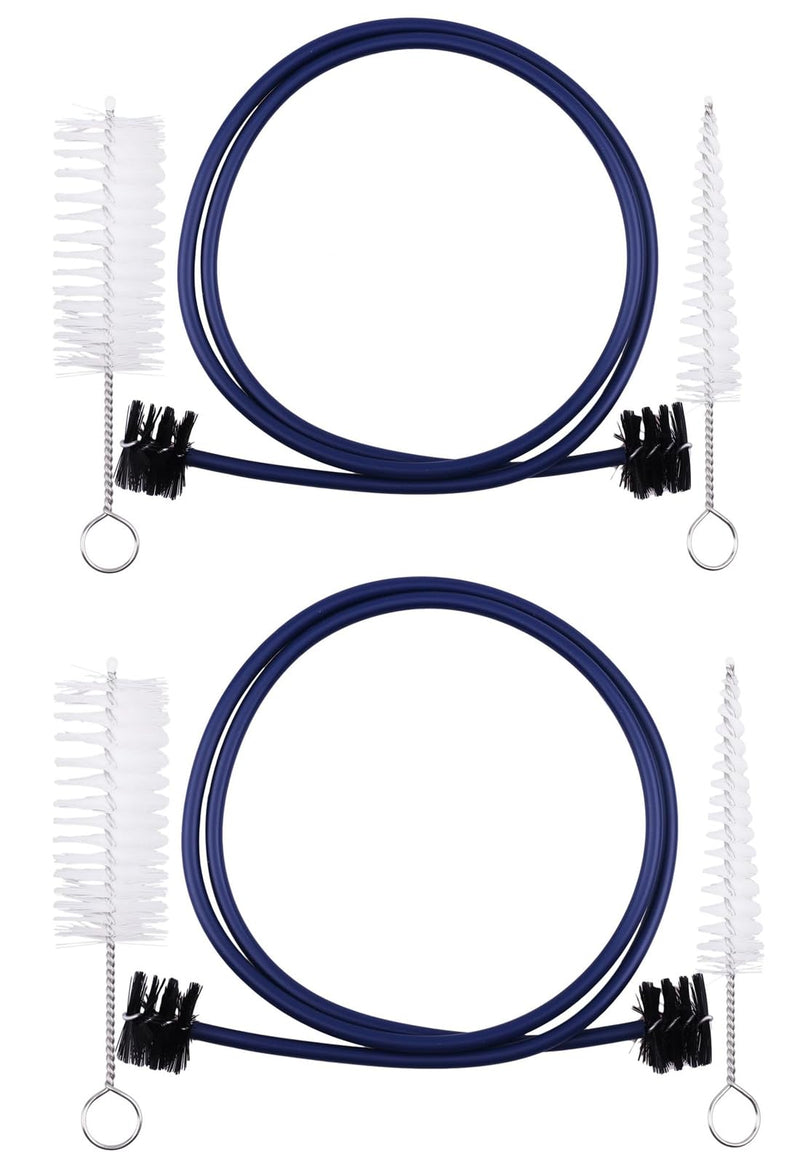 2PCS Trumpet Cleaning Care Kit Mouthpiece Brush Valve Flexible Brush Set for Trumpet Mouthpiece