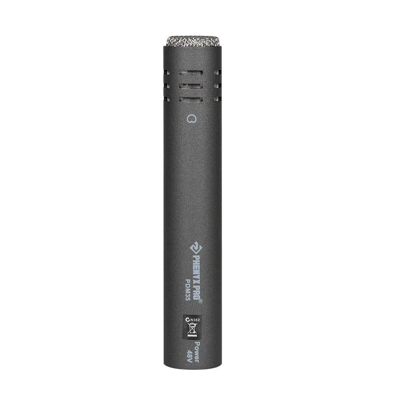 Phenyx Pro PDM35 Overhead Condenser Drum Mic, Super-Cardioid Microphone with Wide Frequency Response Range, Pencil Type for Hi-Hat, Percussions, and String Instruments