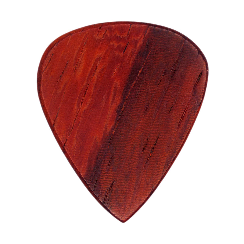 Padauk Wood Guitar Or Bass Pick - 1.5 mm Heavy Gauge - 351 Shape - Natural Finish Handmade Specialty Exotic Plectrum - 6 Pack New 1.50mm - 6 Pack Padauk Wood