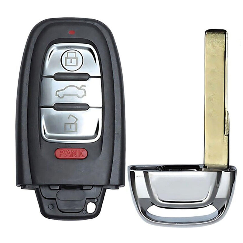 1x New Quality Replacement Comfort Access Key Fob Remote Compatible with & Fit for Audi Vehicle - MPN IYZFBSB802-02