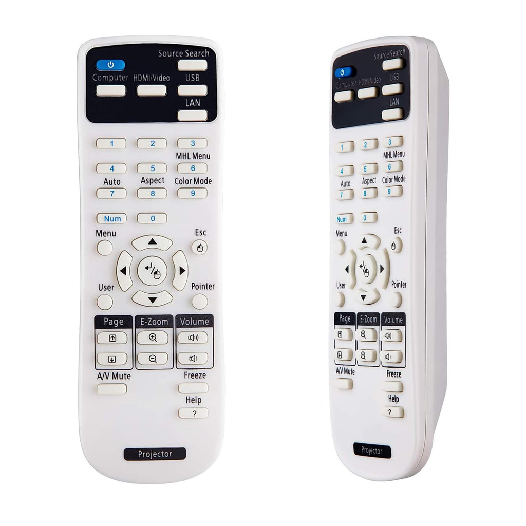 Projector Remote Control for Epson Projector PowerLite E20 119W X49 W49 118 982W 1288 EB-720 EB-L200X EB-L520U BrightLink 1480Fi 1485Fi EB-725Wi 735Fi 725Wi EX3280 Home Cinema 880 880X
