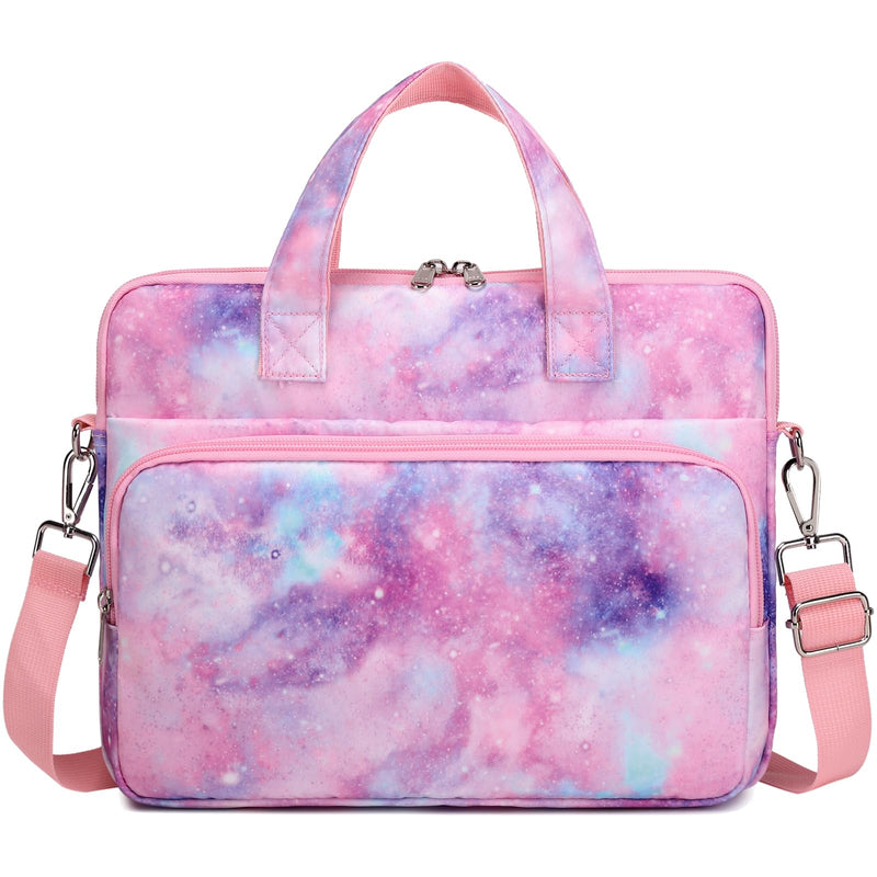 Octsky Tablet Sleeve Bag Kids Tablet Carrying Sleeve Bag 12.5 Inch Tablet Protective Bag with Shoulder Strap, Soft Lining Galaxy Purple