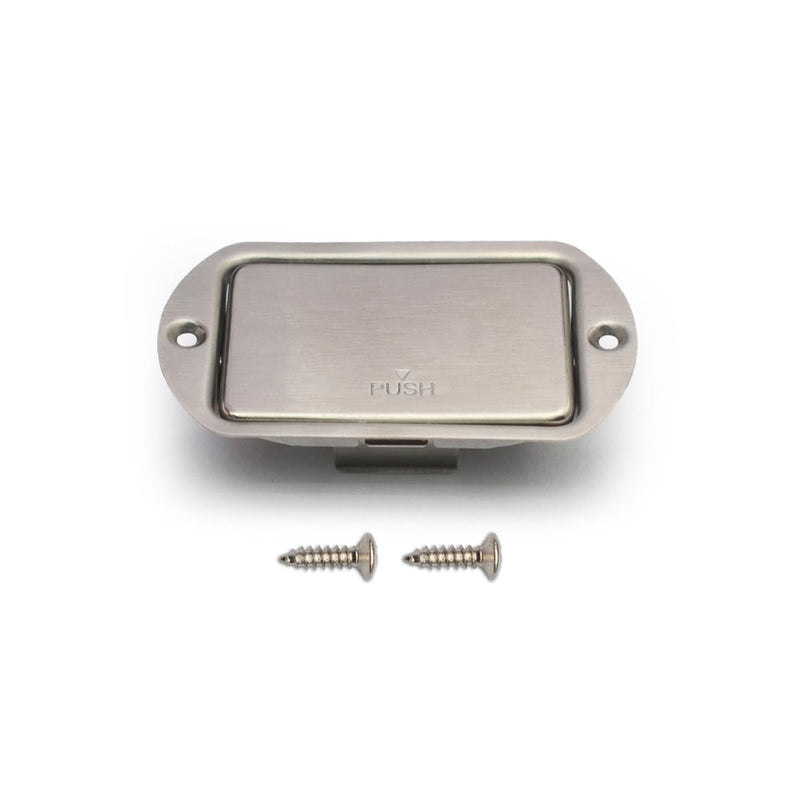 Stainless Steel 9V Guitar battery Box Battery Cover Box Case Compartment for Active Guitar Bass Oval Style