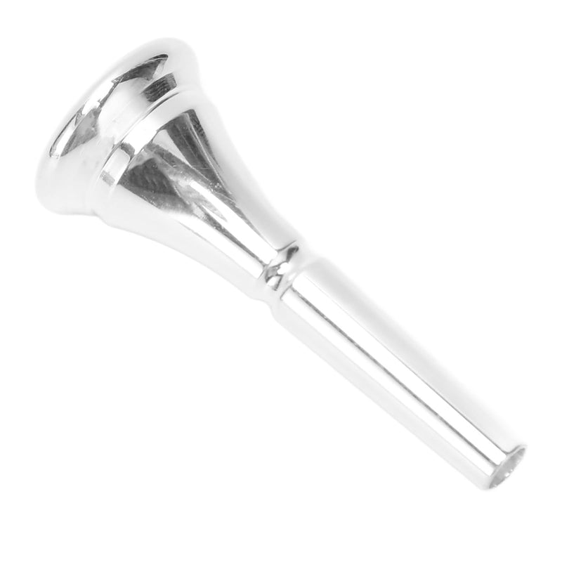 Silver Horn French Horn Mouthpiece Brass Standard Replacement for Novice and Professional Players Silver