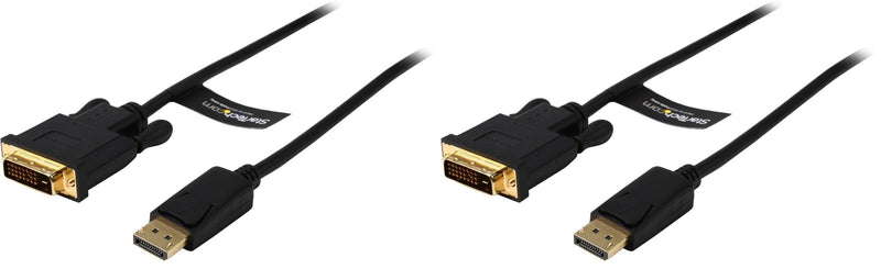 StarTech.com DisplayPort to DVI Converter Cable - DP to DVI Adapter - 3ft - 1920x1200 (DP2DVI2MM3) (Pack of 2) 1 Count (Pack of 2)