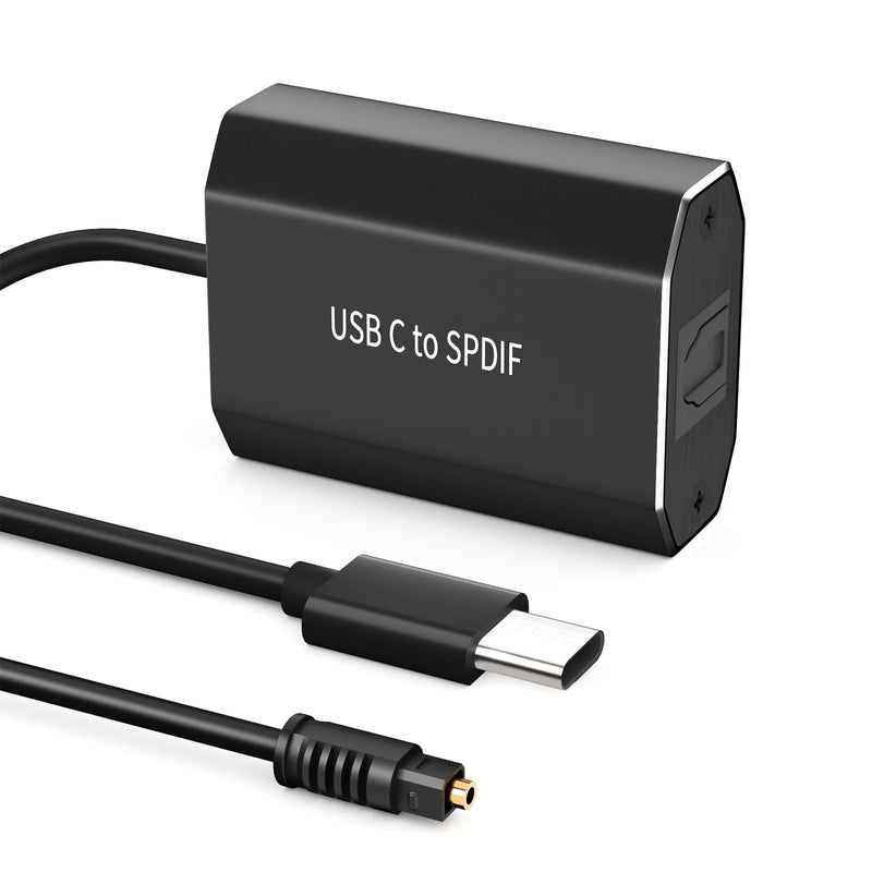 USB C to SPDIF Output Adapter, Hdiwousp Type C to Optical Audio Adapter with 48KHz/16bit DAC for MacBook Pro/Air Mac Pro/Mini iMac Laptop Samsung Note 20/10 S23/S22/S21/S20 USB C TO SPDIF