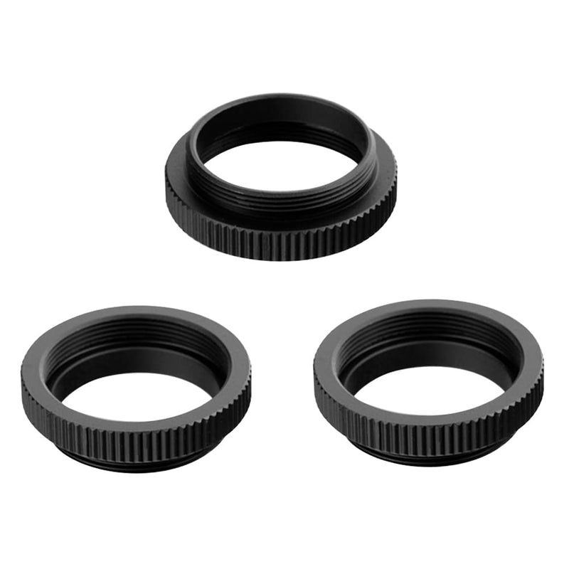 [AUSTRALIA] - HUIOP C to CS Mount, 3PCS/Lot Metal 5mm C to CS Mount Adapter 25.4mm Thread C/CS Lens Mount Adaptor Aluminum Converter Ring for CCTV Camera 