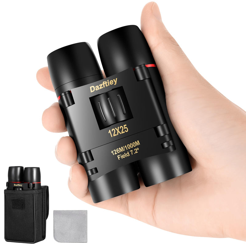 12x25 Small Compact Binoculars for Adults Kids，Mini Lightweight High Powered Binoculars with Clear Vision,Binoculars for Cruise Ship Bird Watching,Travel, Opera Concert