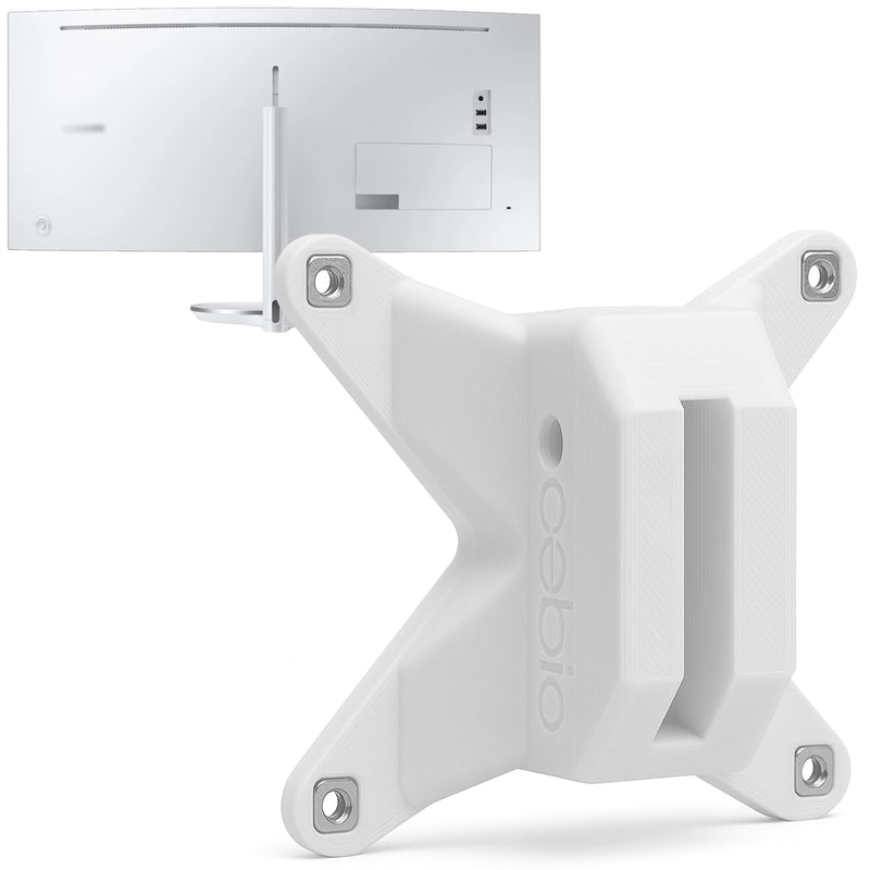 3IDEE VESA Mount Adapter for Samsung Curved QLED Monitor CJ79, CF79 (C34J791, LC34J791, C34F791 and More) - Samsung Monitor Mount Adapter 75x75 mm - for Monitors Without VESA Connection