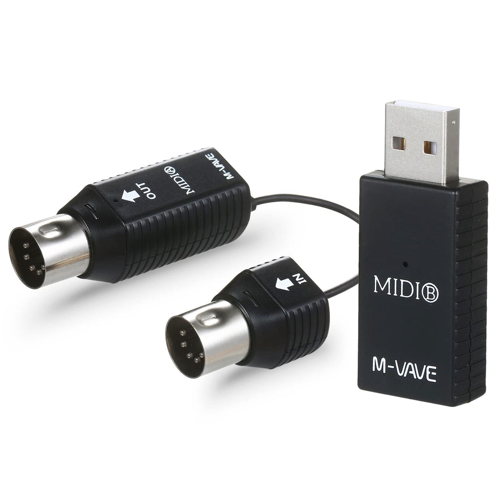 Wireless MIDI Adapter MIDI Interface Midi Cable MS1 Mini Wireless Transmission System MIDI System MIDI Wireless Adapter Plug and Play Support for Devices