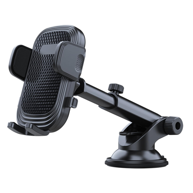 Wireless City Car Phone Holder, Ultra Stable, Big Phones & Thick Case Friendly, Adjustable Long Arm Cell Phone Holder for Car Dashboard Windshield Car Mount