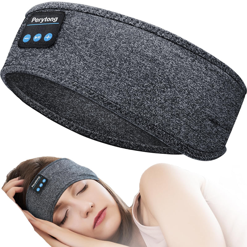 [AUSTRALIA] - Sleep Headphones Bluetooth Headband, Sports Wireless Earphones Music Sleeping Earbuds with HD Stereo Speaker for Mom Women Men Teen Running Cool Gadgets Unique Gifts Charcoal Grey 