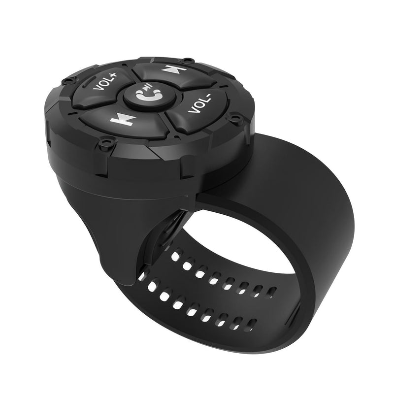 [AUSTRALIA] - Bluetooth Media Button Remote,Waterproof Wireless Music Controller for Car Bike Motorcycle,Steering Wheel Control Button Compatible for iPhone/Android Phone Black 