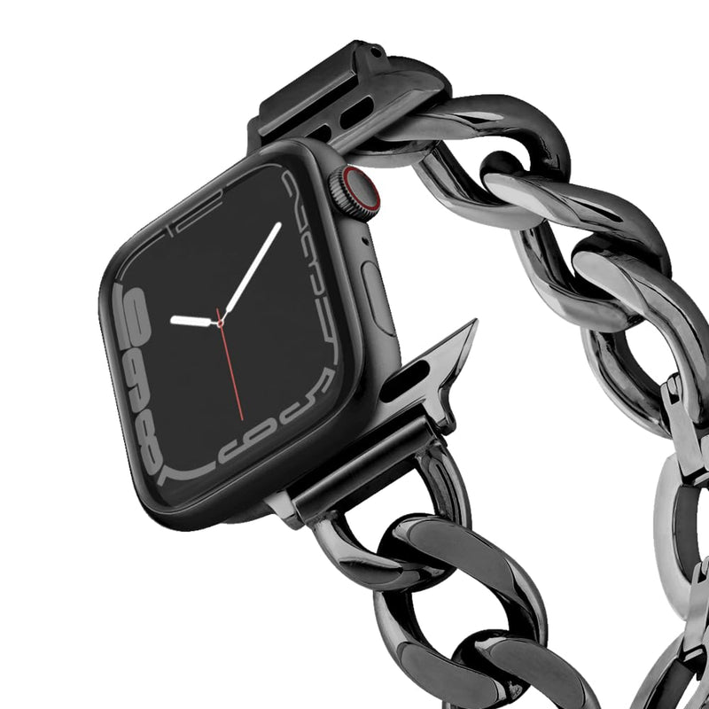 CASETiFY Chain Bracelet Watch Band [Premium Stainless Steel] Compatible with Apple Watch Series 8-1, SE, Ultra - 38mm/40mm/41mm/42mm/44mm/45mm/49mm - Black/Silver/Gold/Rose Gold