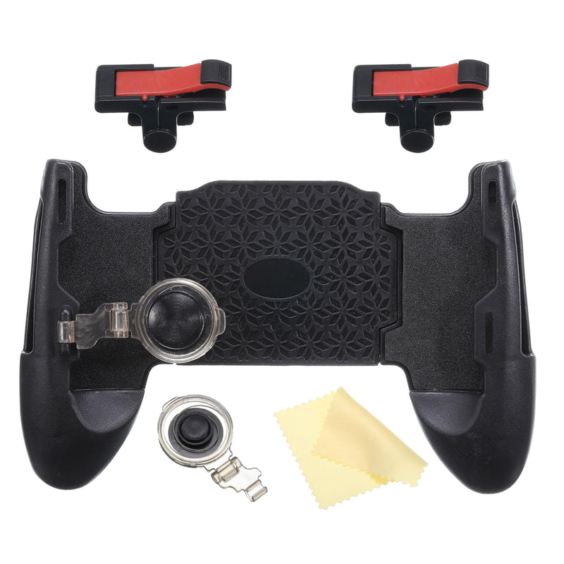 MECCANIXITY Mobile Game Controller Gaming Trigger Joystick 4 in 1 D9 Gamepad Button High Sensitive for 4.7-6.5 Inch Cell Phone with 1 Sucker