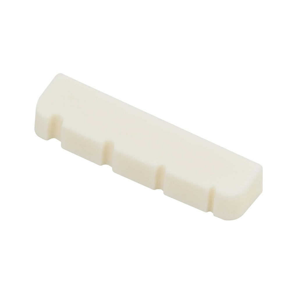 Miwayer 4/5/6 String Electric Bass Bone Bridge Nut Flat Bottom Pre-Slotted Made of Real Bone (4S 38X6X9/8.3 1pack) 4S 38X6X9/8.3 1pack