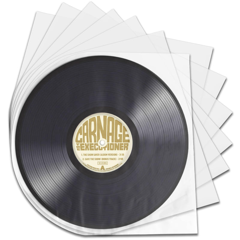 12 Inch Vinyl Record Sleeves Inner, Vinyl Sleeves Vinyl Record Inner Sleeves, Anti Static Round Bottom Vinyl Protective Sleeves - Ensure Your LP Collection Receives the Right Protection 30PCS 30 Pcs
