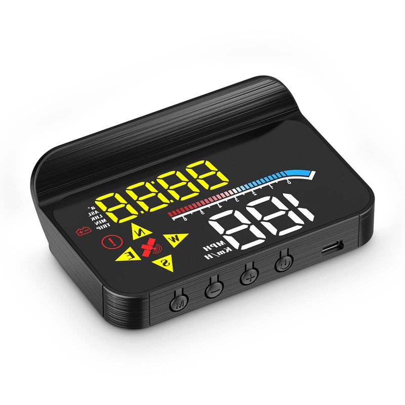 [AUSTRALIA] - Car HUD OBD2 GPS Dual System Projector for Car, Heads up Display for Cars，Digital Speedometer for car mph, Suitable for All car M17 