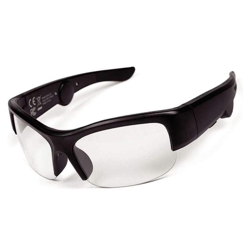 5BC Bluetooth safety glasses for work audio smart glasses headphones with mic, Clear Lens