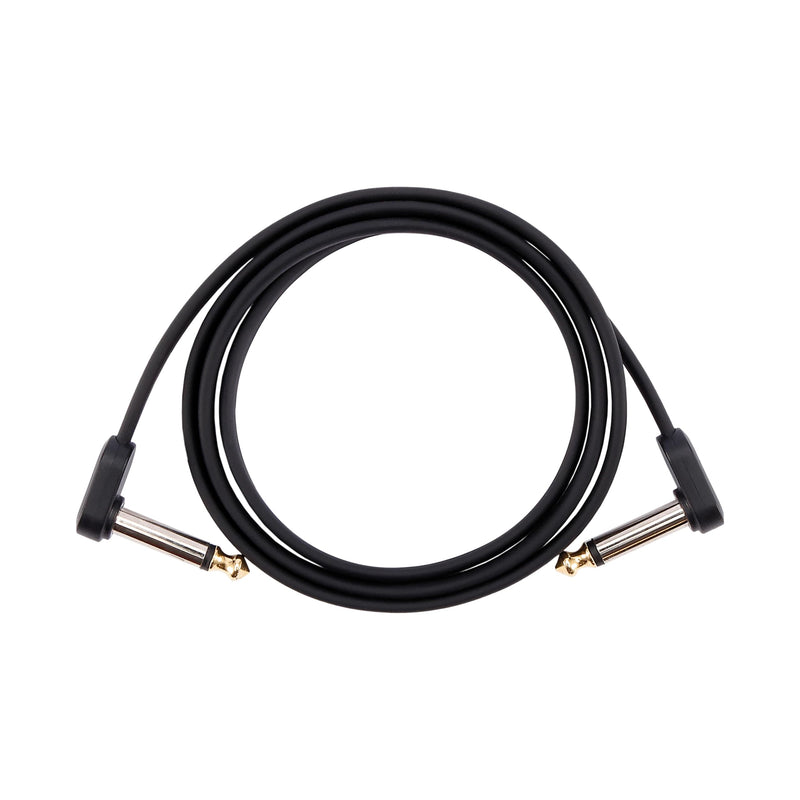 D'Addario Accessories Guitar Patch Cable - Pedalboard Cable - Custom Series - Geo Tip Plugs - 3 Ft - Right Angle Ends