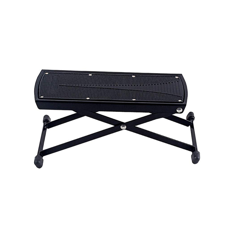 Guitar Foot Rest Stool 6 Position Height Adjustable Guitar Footstool with Non-Slip Rubber for Classical Guitar Player Black