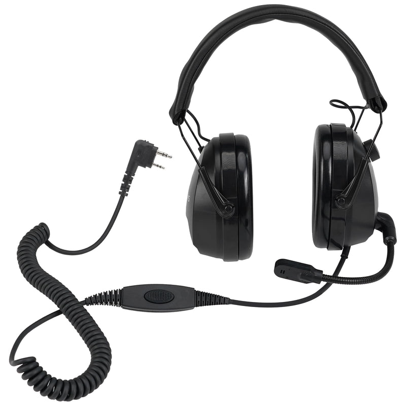 [AUSTRALIA] - Retevis EHK012 Foldable Two Way Radio Headset with Mic,Noise Reduction,Volume Adjust, Compatible with Baofeng UV-5R BF-F8HP PRO AR-5RM Pxton PX-888S, for RT22 RT68 RT86, 2 Way Radio Headset(1 Pack) Physical Noise Reduction 