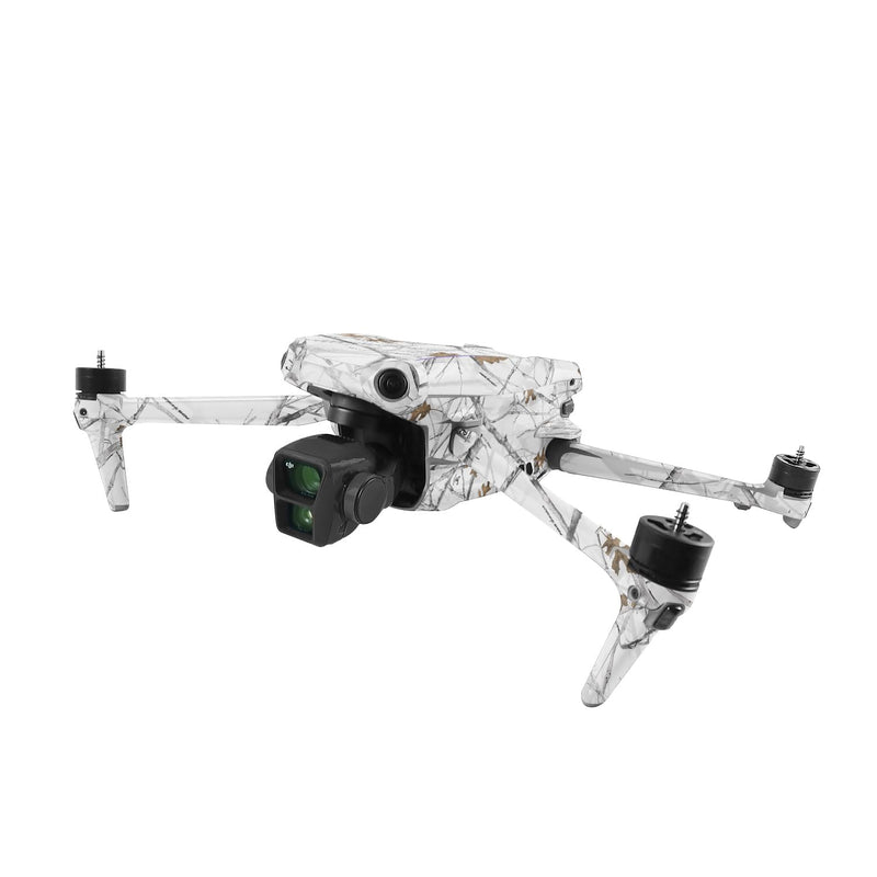 MightySkins Skin Compatible with DJI Air 3 - Conceal Snow | Protective, Durable, and Unique Vinyl Decal wrap Cover | Easy to Apply, Remove, and Change Styles