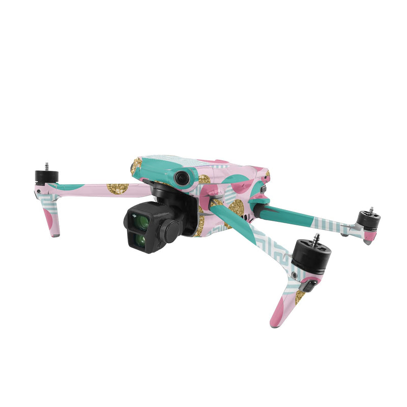 MightySkins Skin Compatible with DJI Air 3 - Golden Bubbles | Protective, Durable, and Unique Vinyl Decal wrap Cover | Easy to Apply, Remove, and Change Styles