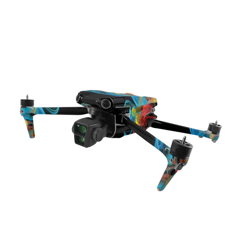 MightySkins Skin Compatible with DJI Air 3 - Primary Smoke | Protective, Durable, and Unique Vinyl Decal wrap Cover | Easy to Apply, Remove, and Change Styles