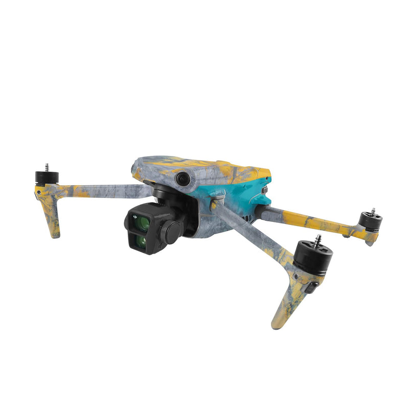 MightySkins Skin Compatible with DJI Air 3 - Yellow Spill | Protective, Durable, and Unique Vinyl Decal wrap Cover | Easy to Apply, Remove, and Change Styles
