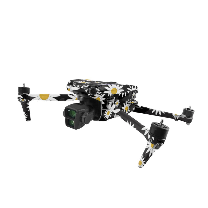 MightySkins Skin Compatible with DJI Air 3 - Daisies | Protective, Durable, and Unique Vinyl Decal wrap Cover | Easy to Apply, Remove, and Change Styles