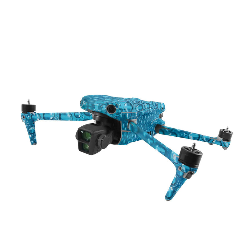 MightySkins Skin Compatible with DJI Air 3 - Wavy Drops | Protective, Durable, and Unique Vinyl Decal wrap Cover | Easy to Apply, Remove, and Change Styles