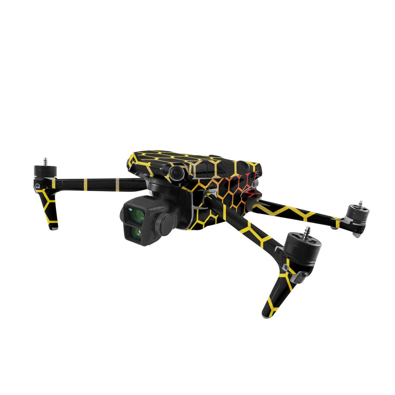 MightySkins Skin Compatible with DJI Air 3 - Primary Honeycomb | Protective, Durable, and Unique Vinyl Decal wrap Cover | Easy to Apply