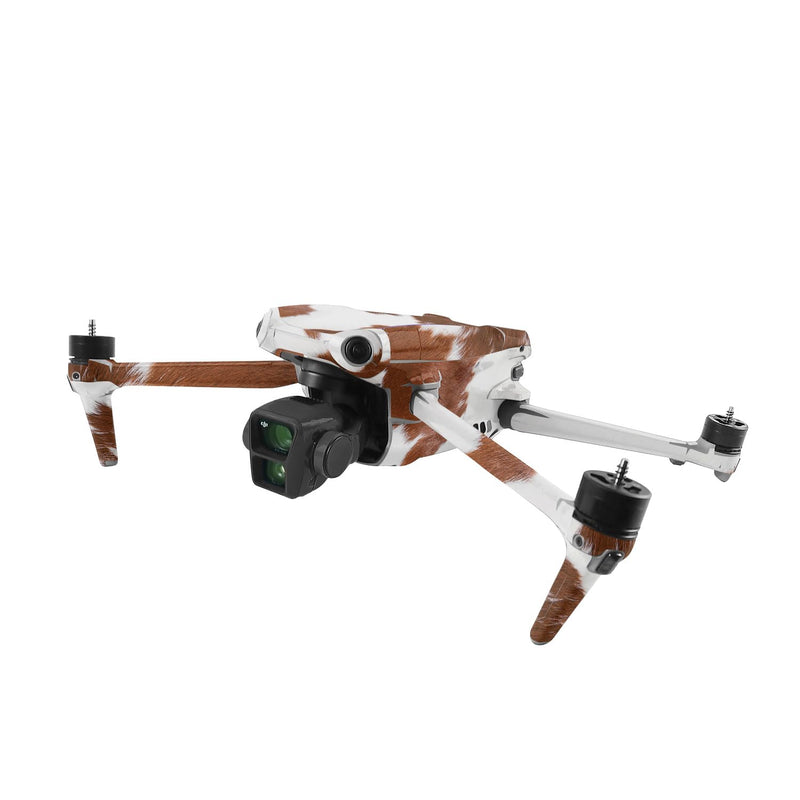 MightySkins Skin Compatible with DJI Air 3 - Cow Hide | Protective, Durable, and Unique Vinyl Decal wrap Cover | Easy to Apply, Remove, and Change Styles