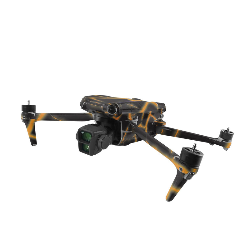 MightySkins Skin Compatible with DJI Air 3 - Lava Rock | Protective, Durable, and Unique Vinyl Decal wrap Cover | Easy to Apply, Remove, and Change Styles