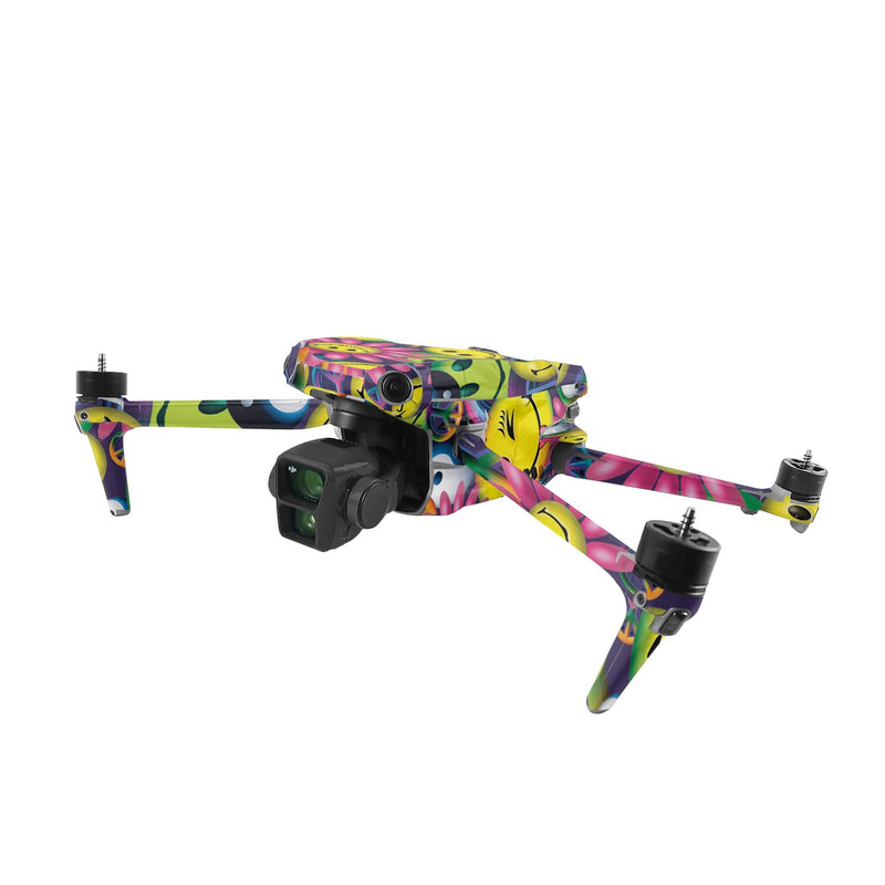 MightySkins Skin Compatible with DJI Air 3 - Peace Smile | Protective, Durable, and Unique Vinyl Decal wrap Cover | Easy to Apply, Remove, and Change Styles