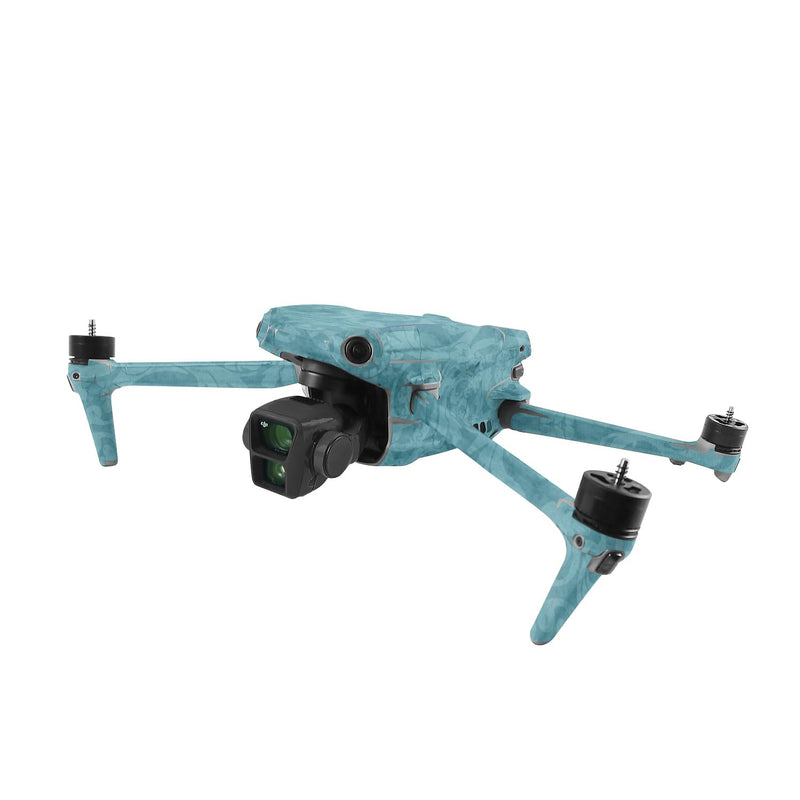 MightySkins Skin Compatible with DJI Air 3 - Baby Blue Jacquard | Protective, Durable, and Unique Vinyl Decal wrap Cover | Easy to Apply