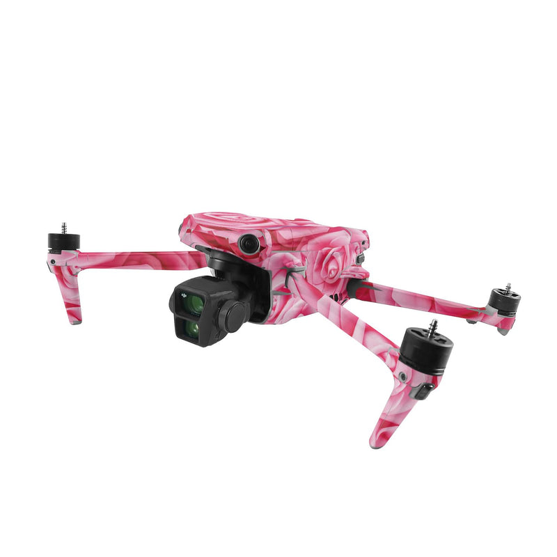 MightySkins Skin Compatible with DJI Air 3 - Super Pink Roses | Protective, Durable, and Unique Vinyl Decal wrap Cover | Easy to Apply, Remove, and Change Style