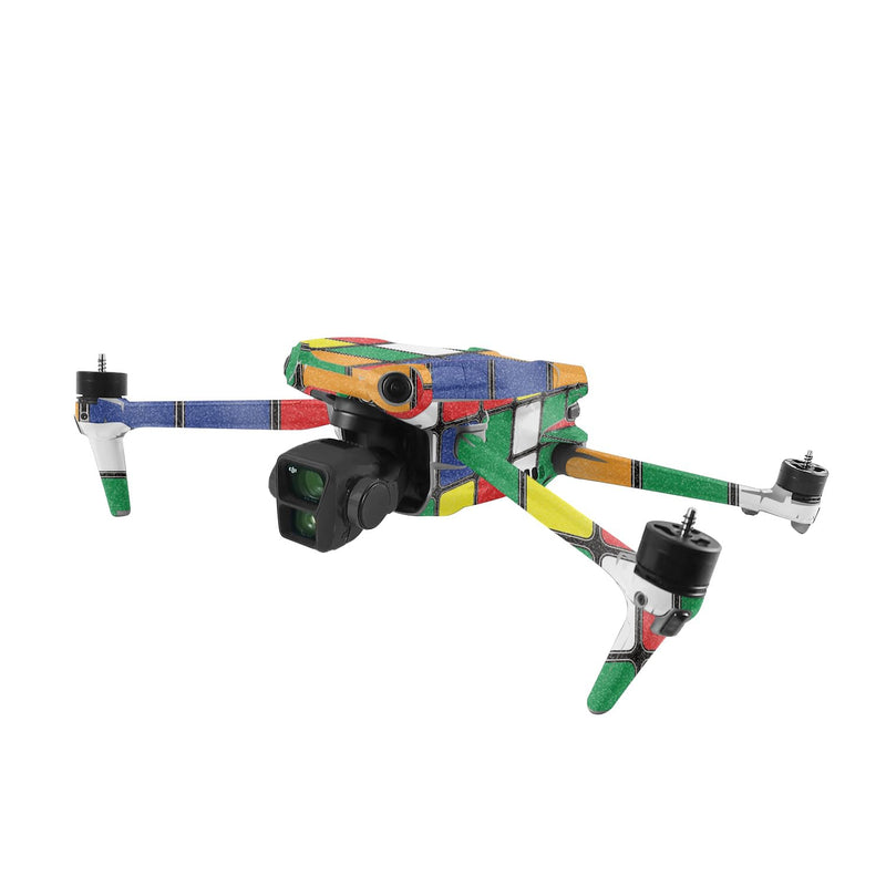 MightySkins Glossy Glitter Skin Compatible with DJI Air 3 - Puzzle Cube | Protective, Durable High-Gloss Glitter Finish | Easy to Apply