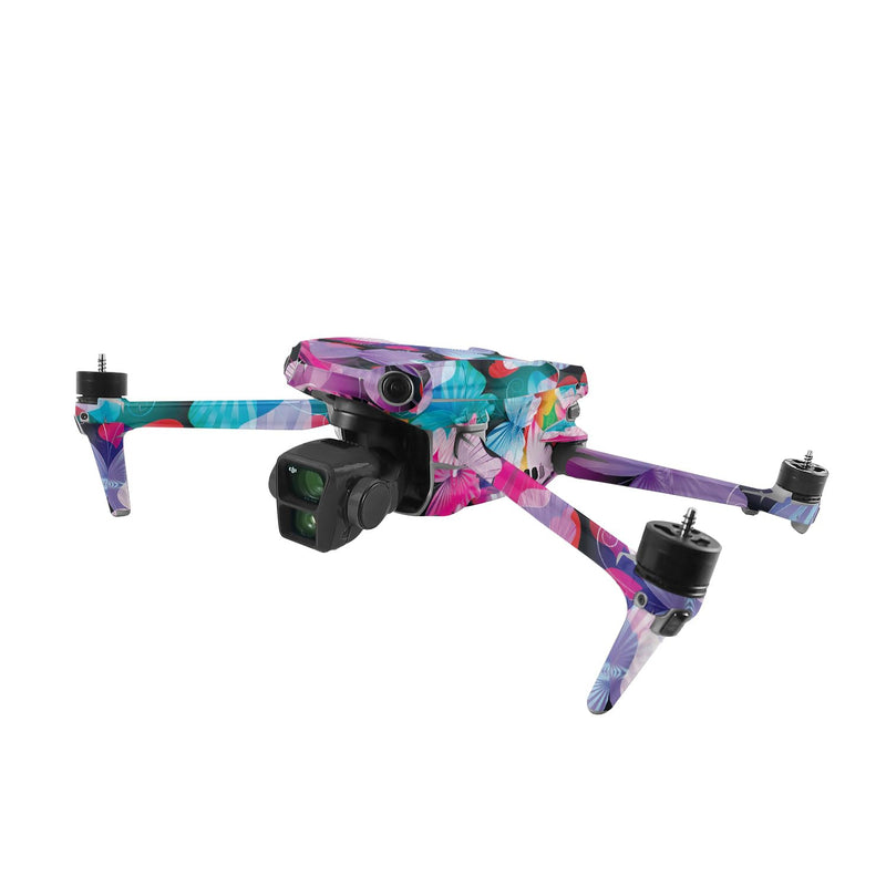 MightySkins Skin Compatible with DJI Air 3 - Prismatic Butterflies | Protective, Durable, and Unique Vinyl Decal wrap Cover | Easy to Apply