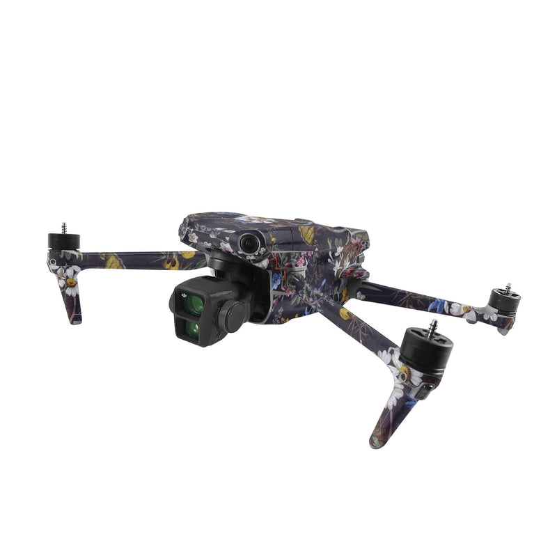 MightySkins Skin Compatible with DJI Air 3 - Midnight Blossom | Protective, Durable, and Unique Vinyl Decal wrap Cover | Easy to Apply, Remove, and Change Style