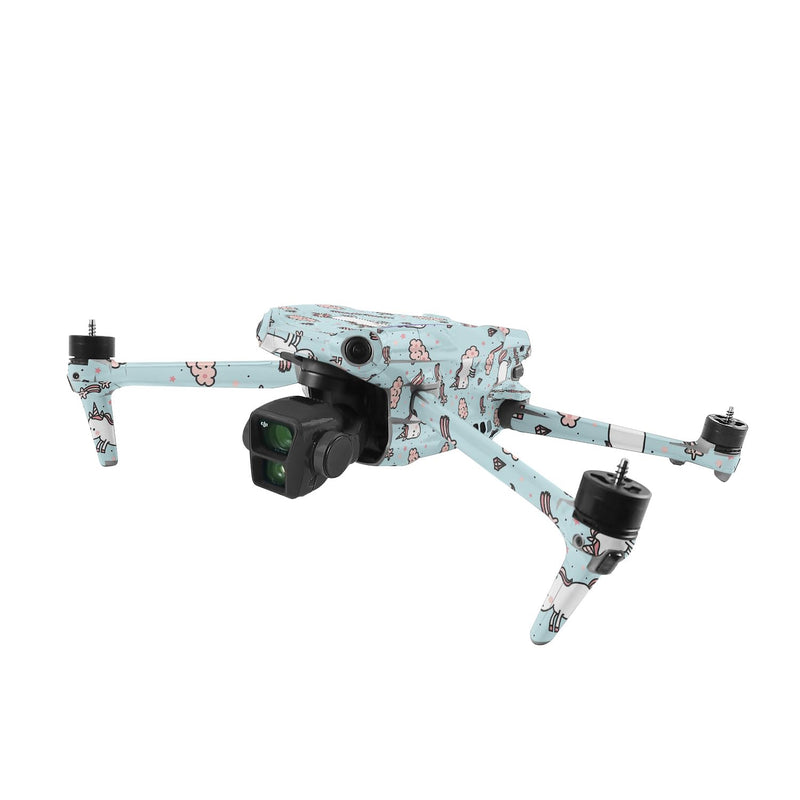 MightySkins Skin Compatible with DJI Air 3 - Cute Unicorns | Protective, Durable, and Unique Vinyl Decal wrap Cover | Easy to Apply, Remove, and Change Styles