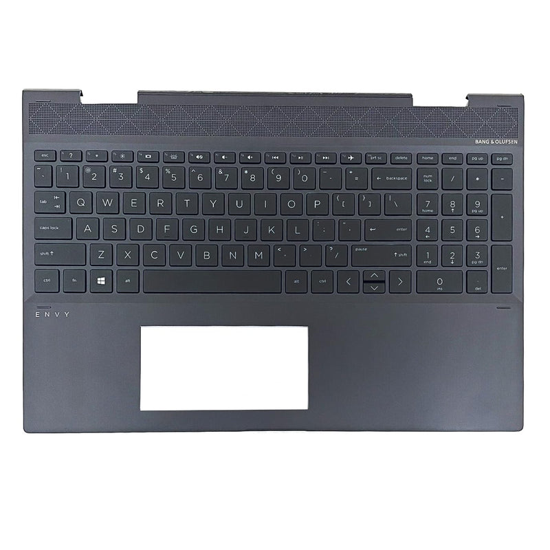 Replacement for HP Envy X360 15-CN 15M-CN0011DX 15M-CN 15T-CN 15-CN1073WM Laptop Upper Case Palmrest Backlit Keyboard Assembly Part L20748-001 609939-001 L32767-001 Black